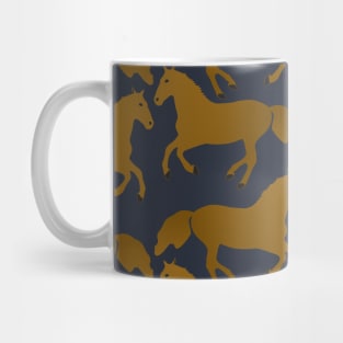 Seamless Brown Horse Pattern Mug